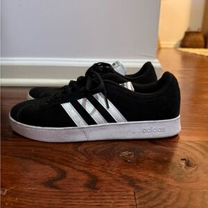 Adidas Black Sneakers with White Stripes